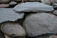 Tibetan Prayer stones, Tabo, Himachel Pradesh, India