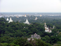 View from Sagaing Hill, Myanmar