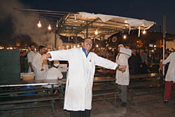 Djemaa El-Fna at night, Marrakech, Morocco