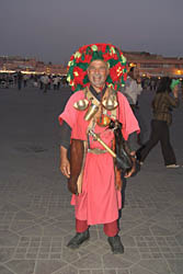 Djemaa El-Fna at night, Marrakech, Morocco