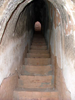 Steps inside a temple, Bagan, Myanmar