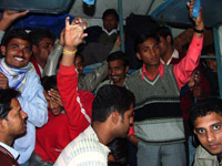 train invasion, India