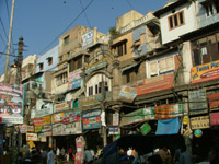 Busy street, Delhi, India