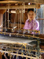 Weaver at Work, Lake Inle, Myanmar - formerly Burma