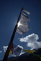 Prayer Flags on ridge Manang