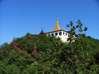 Climbing up Mandalay Hill, Myanmar