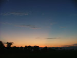 Sunset from the train, Myanmar