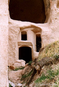 Troglodyte dwellings in Cappadoccia, Turkey
